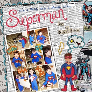 superman in action
