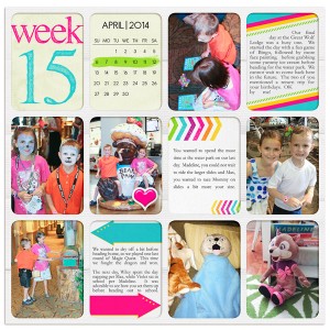 Project Life 2014 Week 15 (Left)