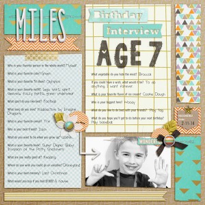 interview - age 7