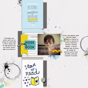 nose in a book