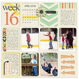 Project Life 2014 Week 16 (Left)