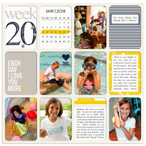 Project Life 2014 Week 20 (Left)