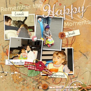 Remember the happy moments