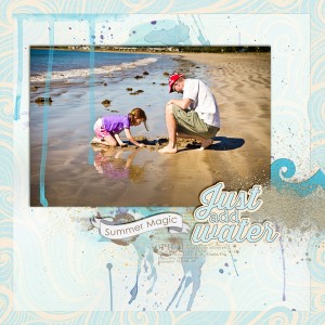 water and sand