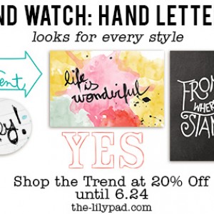 Trend Watch - Hand Lettering