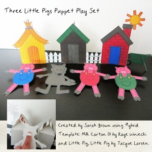 Three Little Pigs Puppet Play Set