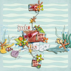 into the sea