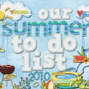 Summer Bucket List Scrapbook