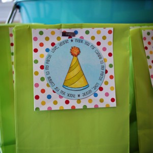 Goody bag tags