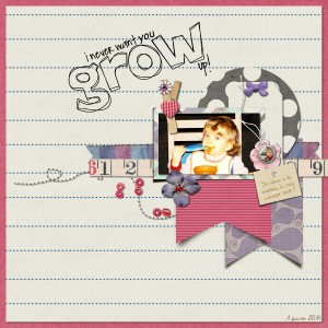 I never wnt you grow up!