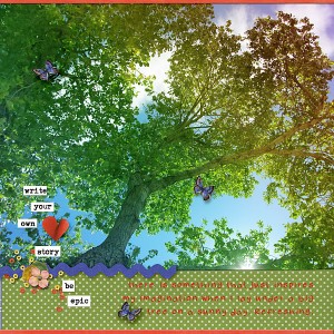 under a tree -be back soon