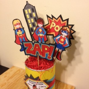 Super Hero centerpiece