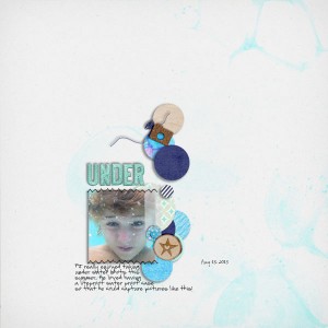 Under water