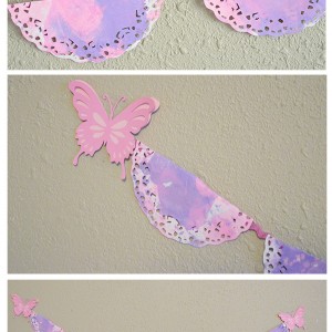 Painted Doily Banner
