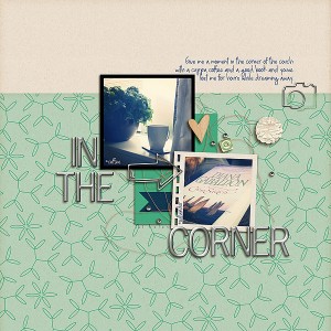 in the corner