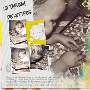 Le tableau de lettres