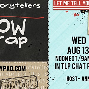 August 13th at 12 noonEDT/9AM PDT in chat room