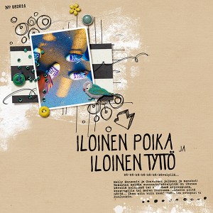 Iloinen poika ja iloinen tytto