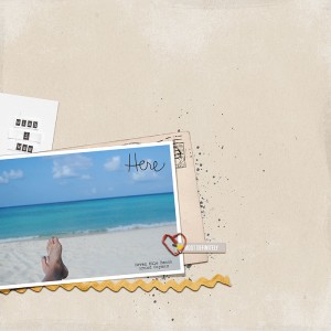 Lying on the beach