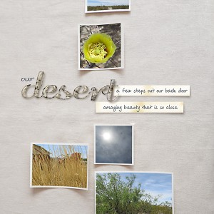 scraplift challenge-Desert Beauty