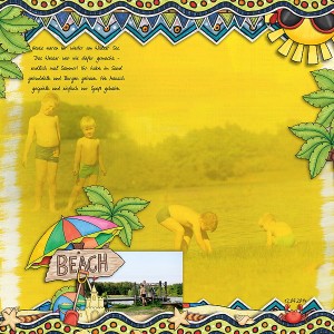 on the beach