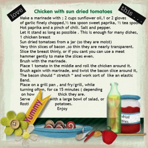 chicken with sun dried tomatoes