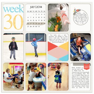 Project Life 2014 Week 30 (Left)