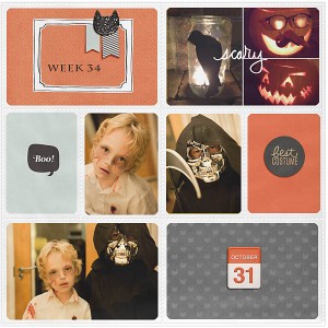 Halloween project life