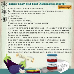 Aubergine starter