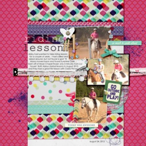 riding lesson #1