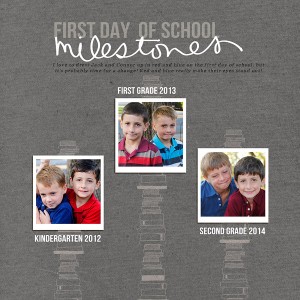 First Day of School Milestones