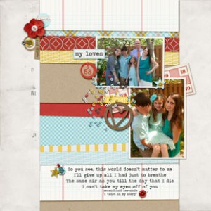 my loves- scrap a song iDSD challenge