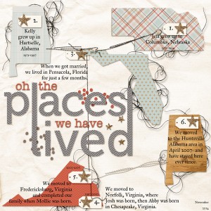 oh the places we have lived
