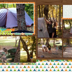 set up the tent, rinse & repeat