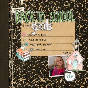 1st Grade Goals