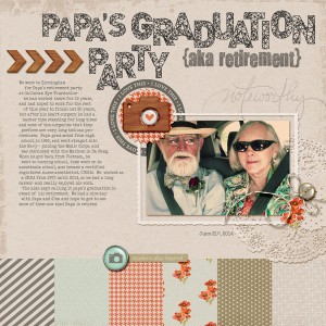 papa's graduation {aka retirement} party