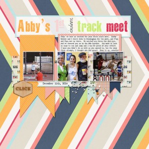 Abby's 1st (indoor) track meet