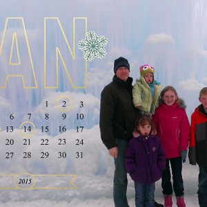 January photo calendar