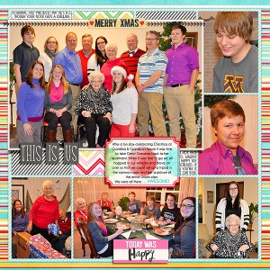 2014 Project Life Week 52 Christmas Day (Right Side)