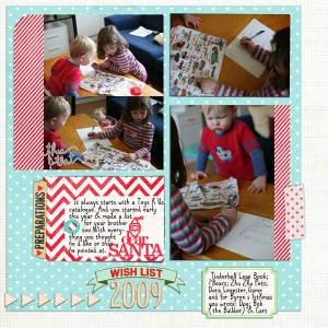 xmas list making 2009