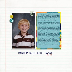 Day 6- All About Wyatt
