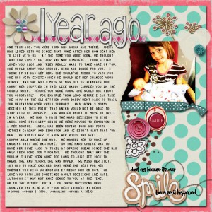 The Past: One Year Ago