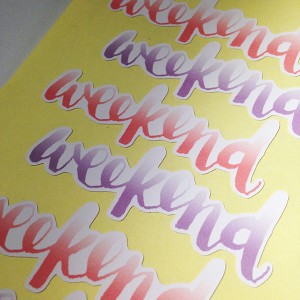 Weekend - Planner Stickers