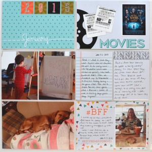 2015 Project Life - January 1 - 15 (left)