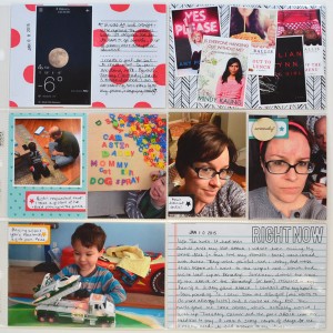 2015 Project Life - January 1 - 15 (right)