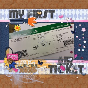 My 1st Air Ticket