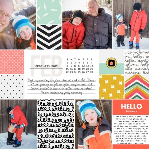 February Title Page | Left
