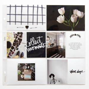 January Project Life Layout