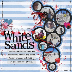 white sands