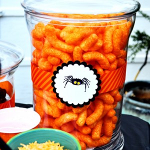 Halloween jar labels